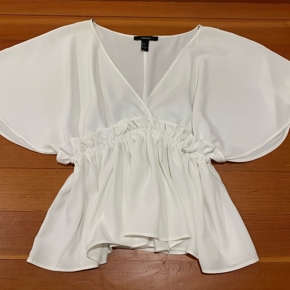 Forever 21 babydoll chiffon boho top